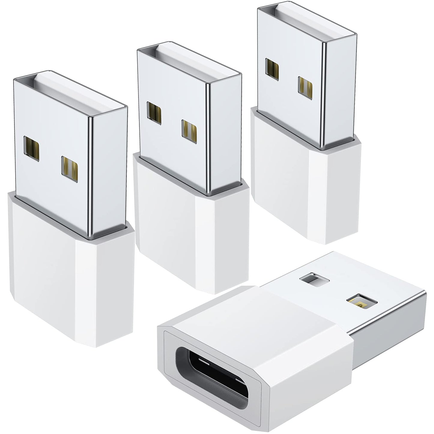 QianLink USB C Female to USB A Male Adapter 4 Count