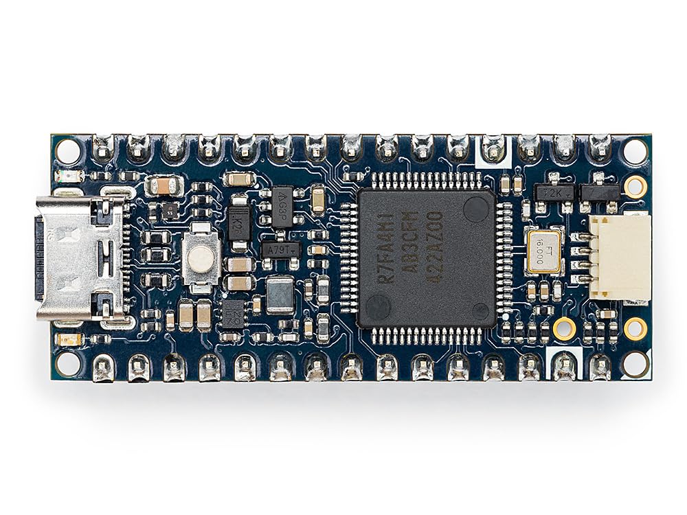 Arduino 1.7" x 0.7" x 0.3" Nano R4 [ABX00143] - Microcontroller Board with 32 KB RAM, 256 KB Memory, 48 MHz Processor, I2C Connectivity