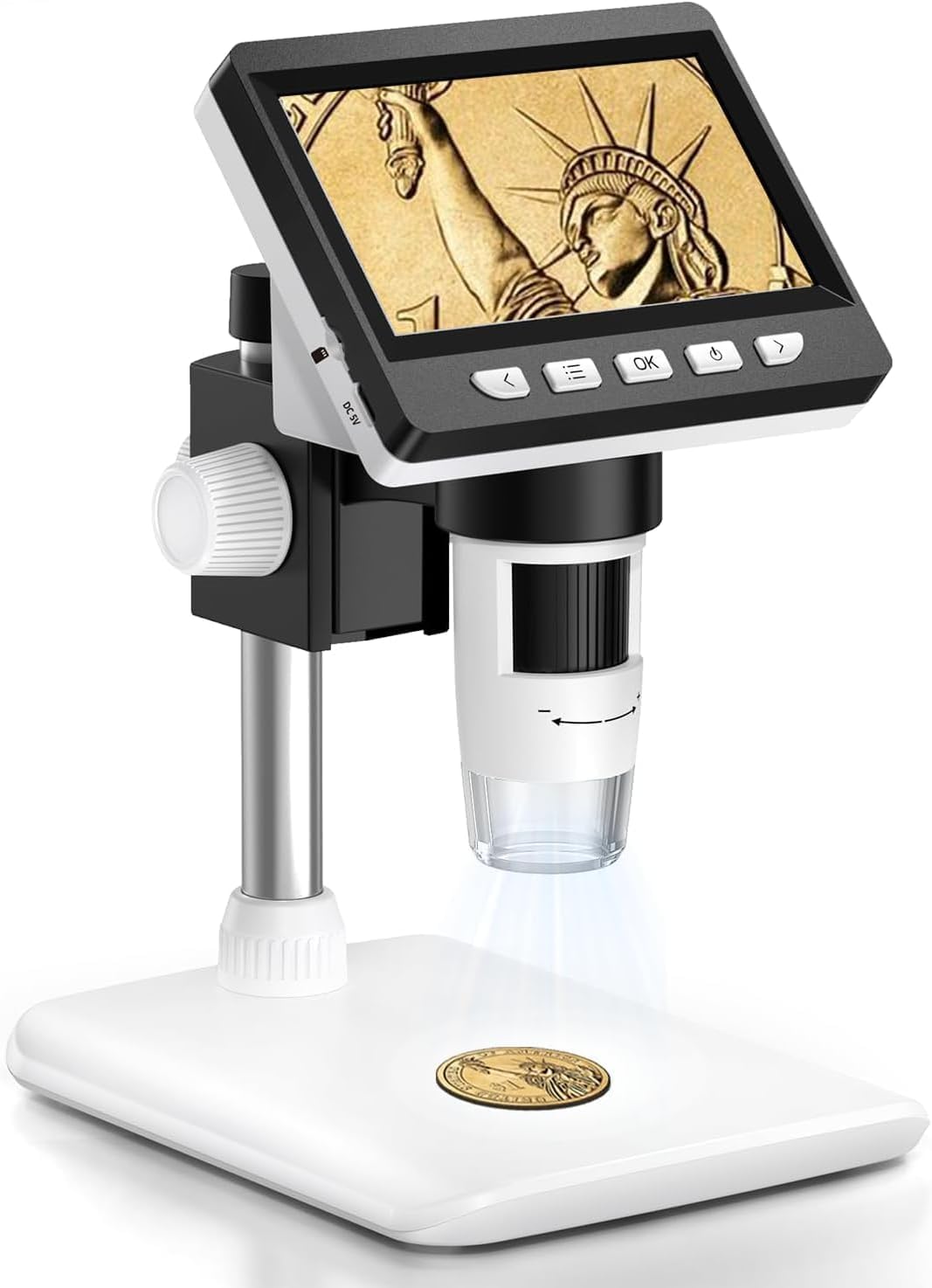 AOPICK 4.3" 307-B Digital Microscope 1000X USB-C Rechargeable LED