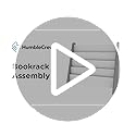 Humble Crew 1 Count WO173 Adjustable 4 Shelves Floor Mount Kids Book Rack Storage Bookshelf