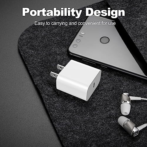 Icseio 20W A02018 USB Type C Wall Charger with 6FT Cable