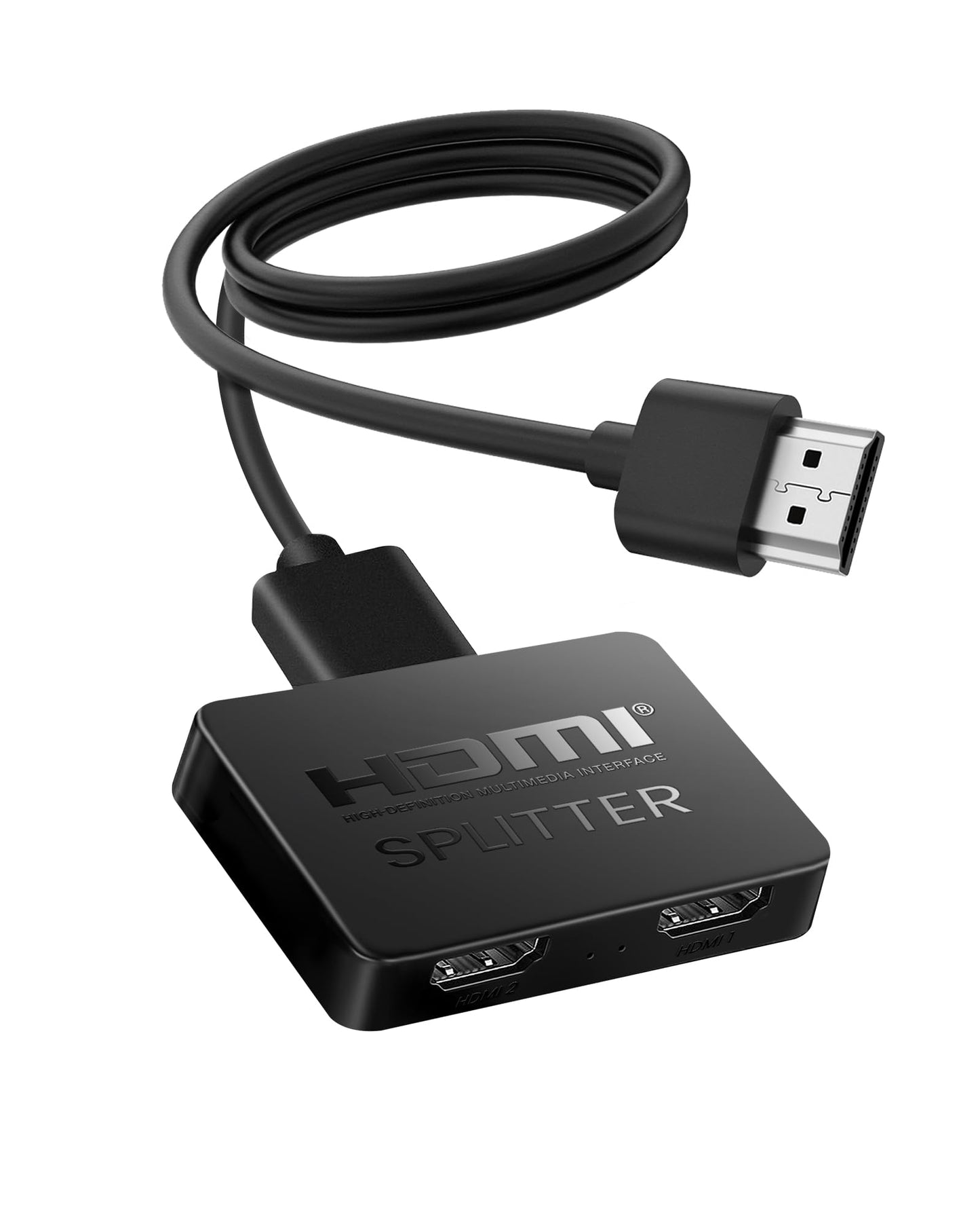 NEWCARE HDMI Splitter 1x2 AC Adapter Compatible, 4K Resolution, Mirror Mode Only