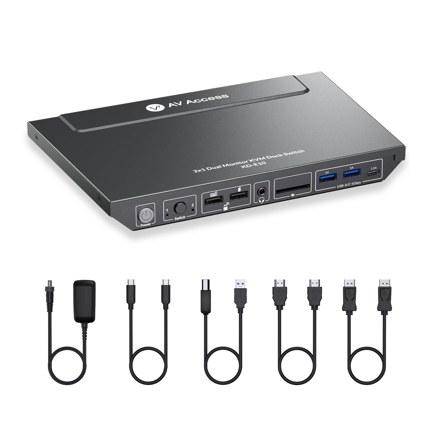 AV Access 1 Count KD-E10-US KVM Switch 4K 60Hz HDMI 2.0 Docking Station