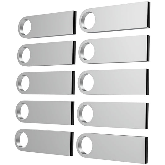ABLAZE 8GB ZX-10P USB 2.0 Flash Drive 10 Pack Metal