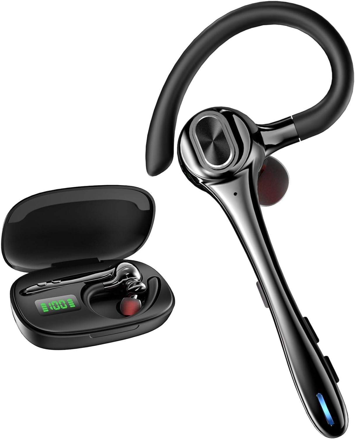Orancu D2 Bluetooth Wireless Earbuds for Adults with Noise Cancellation and 15 Hours Playback - Black