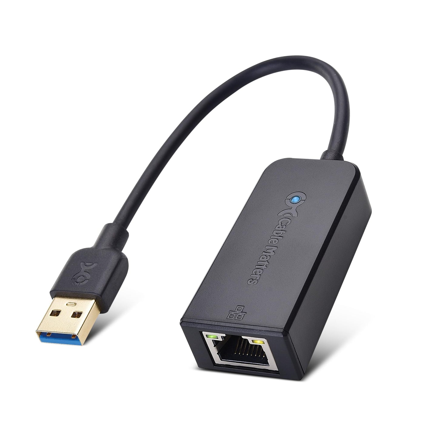 Cable Matters 1 Pack FBA_202013-BLACK USB 3.0 to Gigabit Ethernet Adapter EIA 802.3 1 Gbps Network Adapter