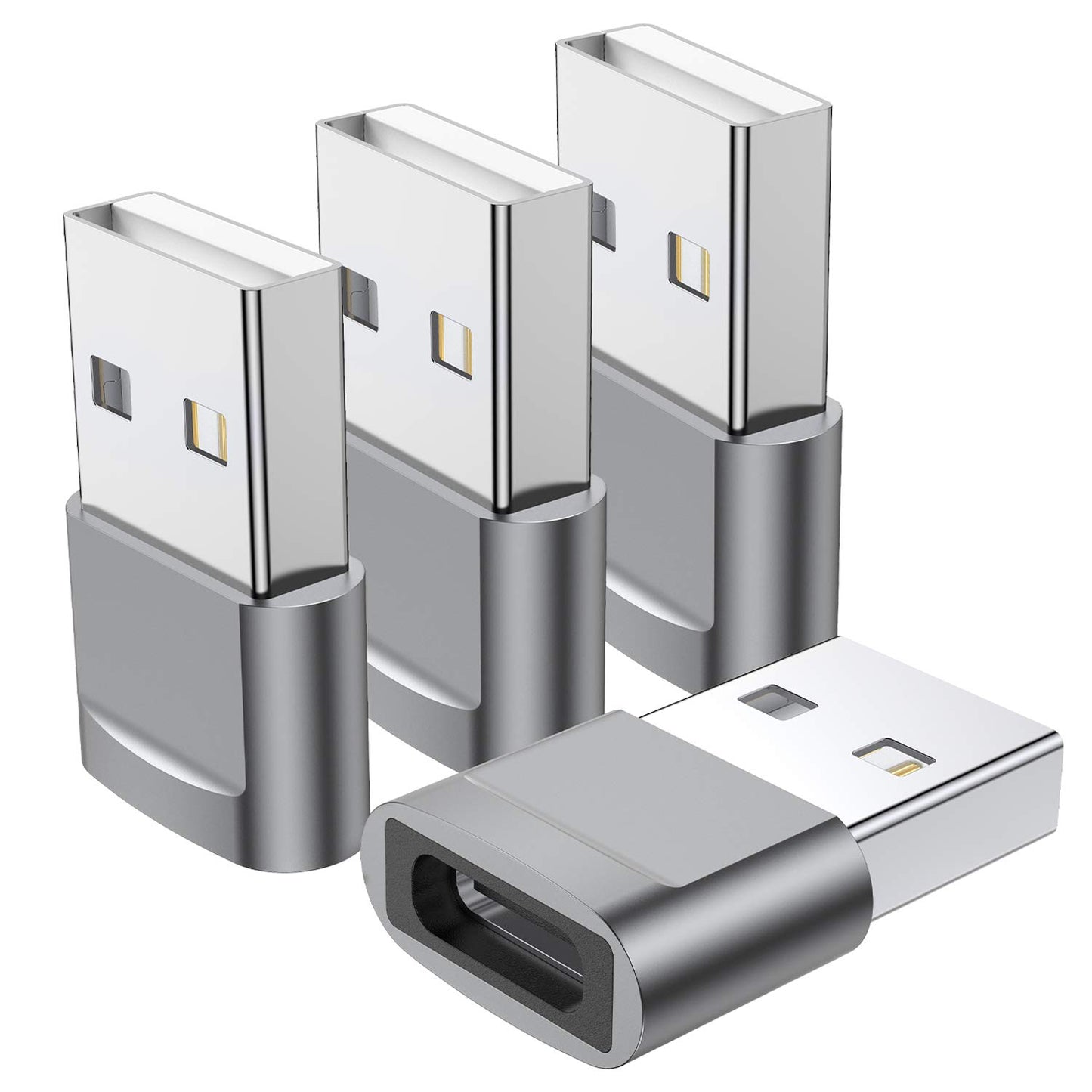 QianLink USB C Female to USB A Male Adapter 4 Count
