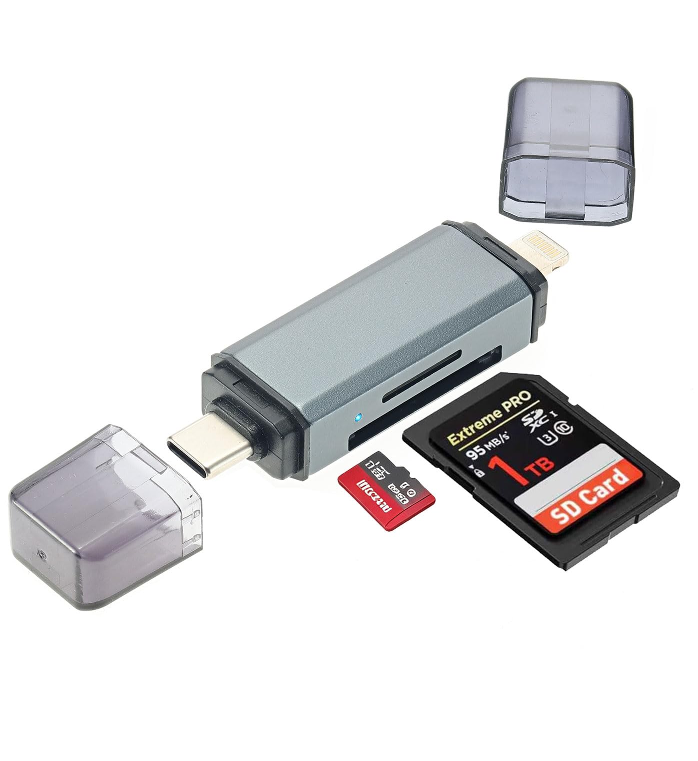 IOCUAUQ Dual Slot SD Card Adapter Model SD-104