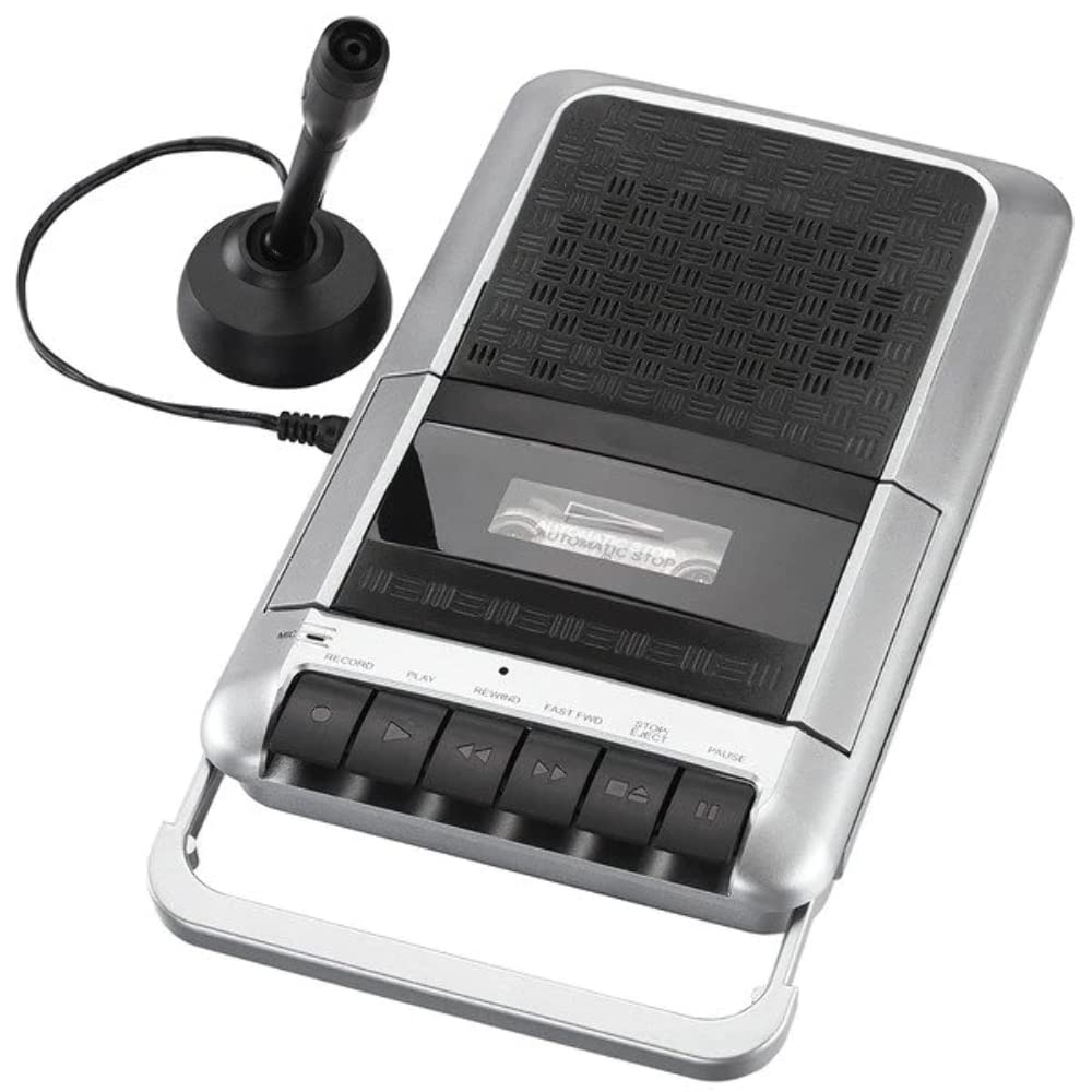 ProScan Cassette Player & Recorder PRC124AMZ 1.74 lb, 11.89 x 5.83 x 2.48 in, Analog, Black