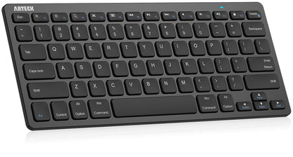 Arteck 11.2" x 4.7" x 0.2" HB098 QWERTY Bluetooth Keyboard Mechanical Scissor-switch