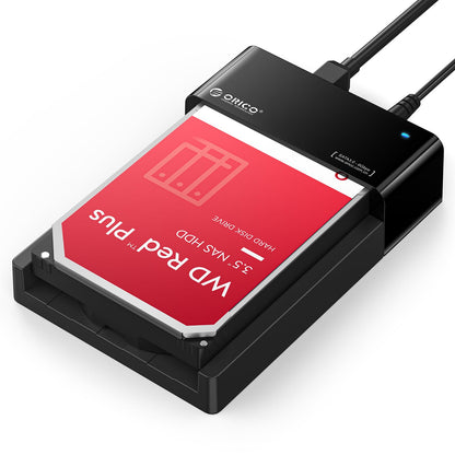 ORICO 3.5 Inch USB 3.0 to SATA Hard Drive Docking Station Model ORICO-6518US3-V2-UK-BK-BP
