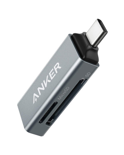 Anker 1.65" x 0.67" x 0.37" 2-in-1 Card Reader USB Type C