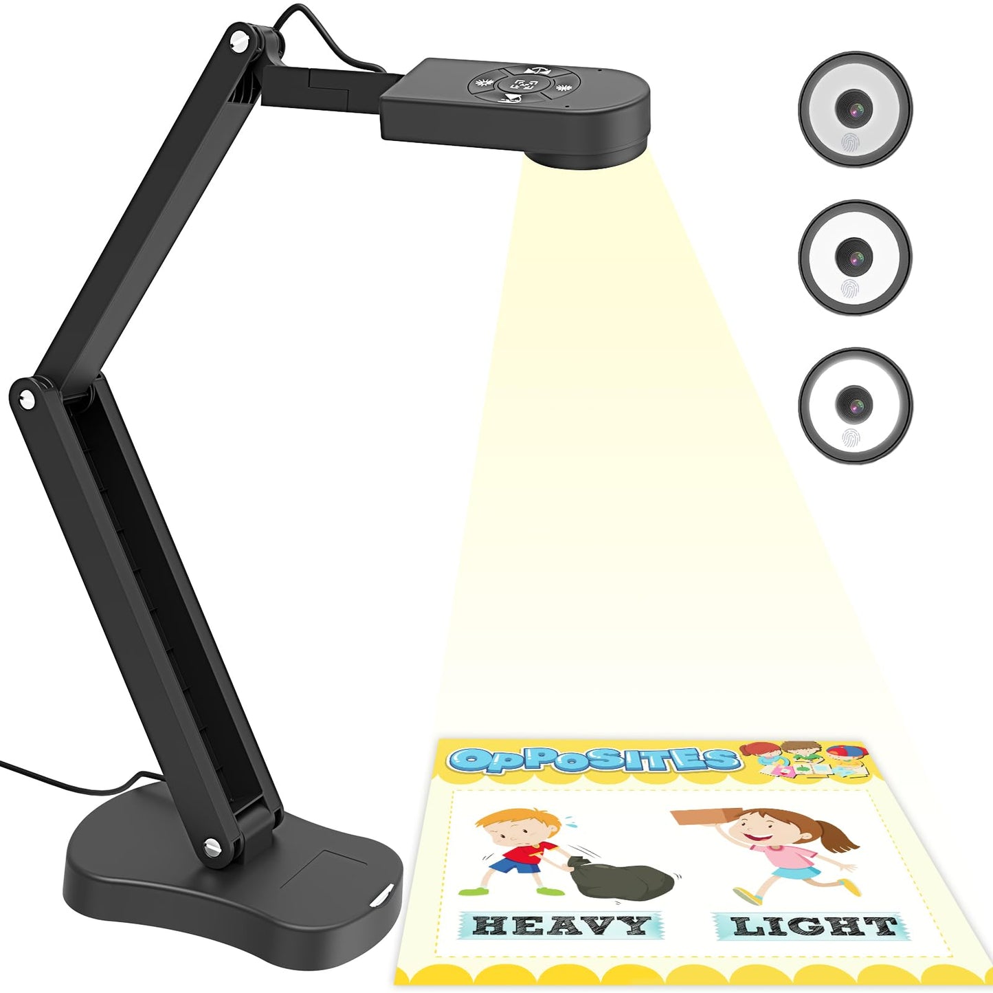 PAKOTOO 8MP Document Camera KB700 2448P USB LED Document