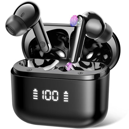 Thunelec BK01 Wireless Translator Earbuds Bluetooth 5.4 Active Noise Cancelling 48H Battery Life