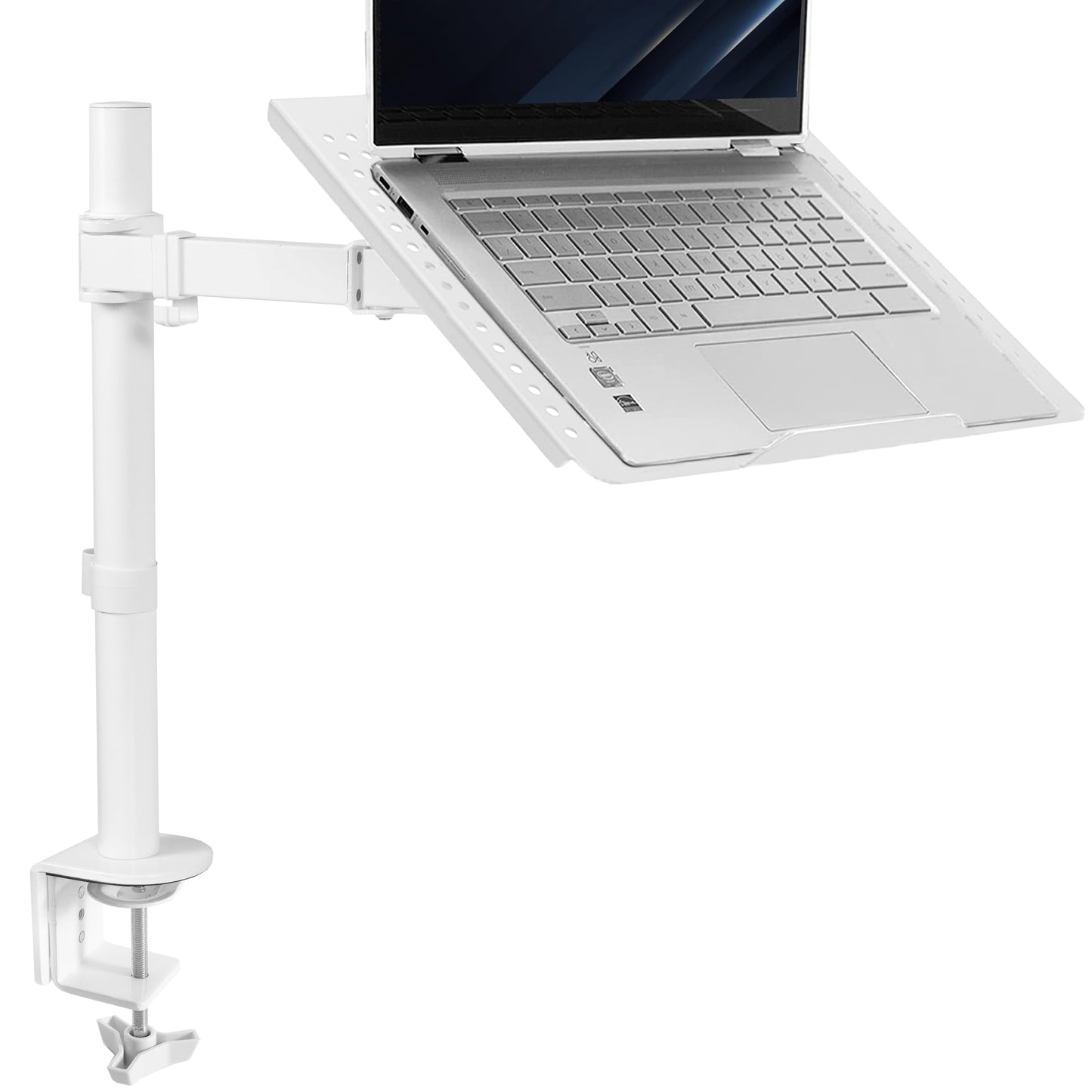 VIVO 17" STAND-V001LW Desk Mounted Tray Clamp Mount Adjustable Laptop Stand