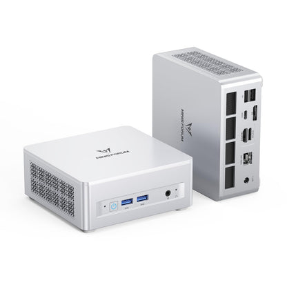 MINISFORUM UM880 Plus Mini PC AMD Ryzen 7 8845HS(8C/16T, up to 5.1GHz), 32GB DDR5 1TB PCIe4.0 SSD, HDMI+DP+USB4 Triple Outputs, OCuLink Port, 2.5G LAN, 5x USB Port, Radeon 780M Graphics Micro Computer