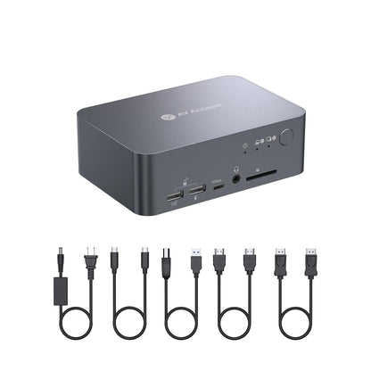 AV Access iDock-C10-US 4K@60Hz Dual Monitor KVM Docking Station for Desktop & Laptop