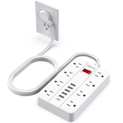 SMNICE 8 Outlets 6 USB Ports 125 Volts Power Strip Model 1 Type B