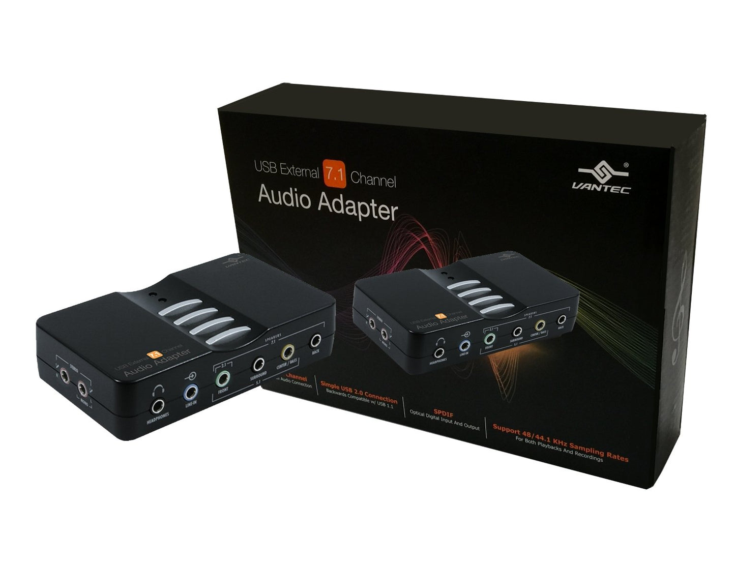 Vantec 7.1 Channel USB External Audio Adapter NBA-200U