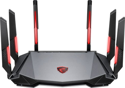 MSI TRI-BAND RADIX AXE6600 Wi-Fi Router 802.11ax 6.6 Gbps 2500 Mbps Ethernet