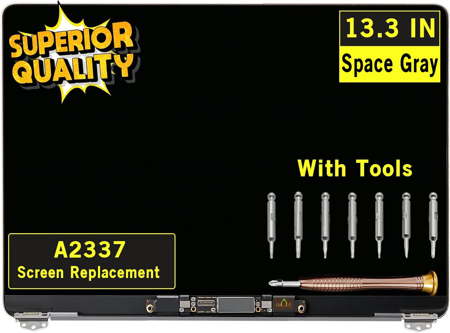 GBOLE 13.3 inch A2337 2020 LCD Assembly 2560x1600 LED Display Screen Full Assembly