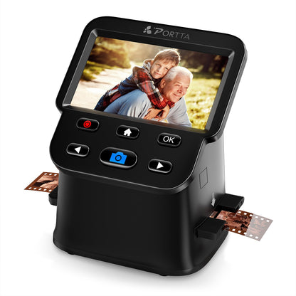 Portta 5.31" D x 5.31" W x 6.3" H Model NS10 22 Megapixels Film Scanner USB