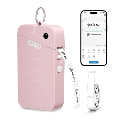 ORGSTA Pink S001 Portable Thermal Label Maker 203 DPI Monochrome Printer