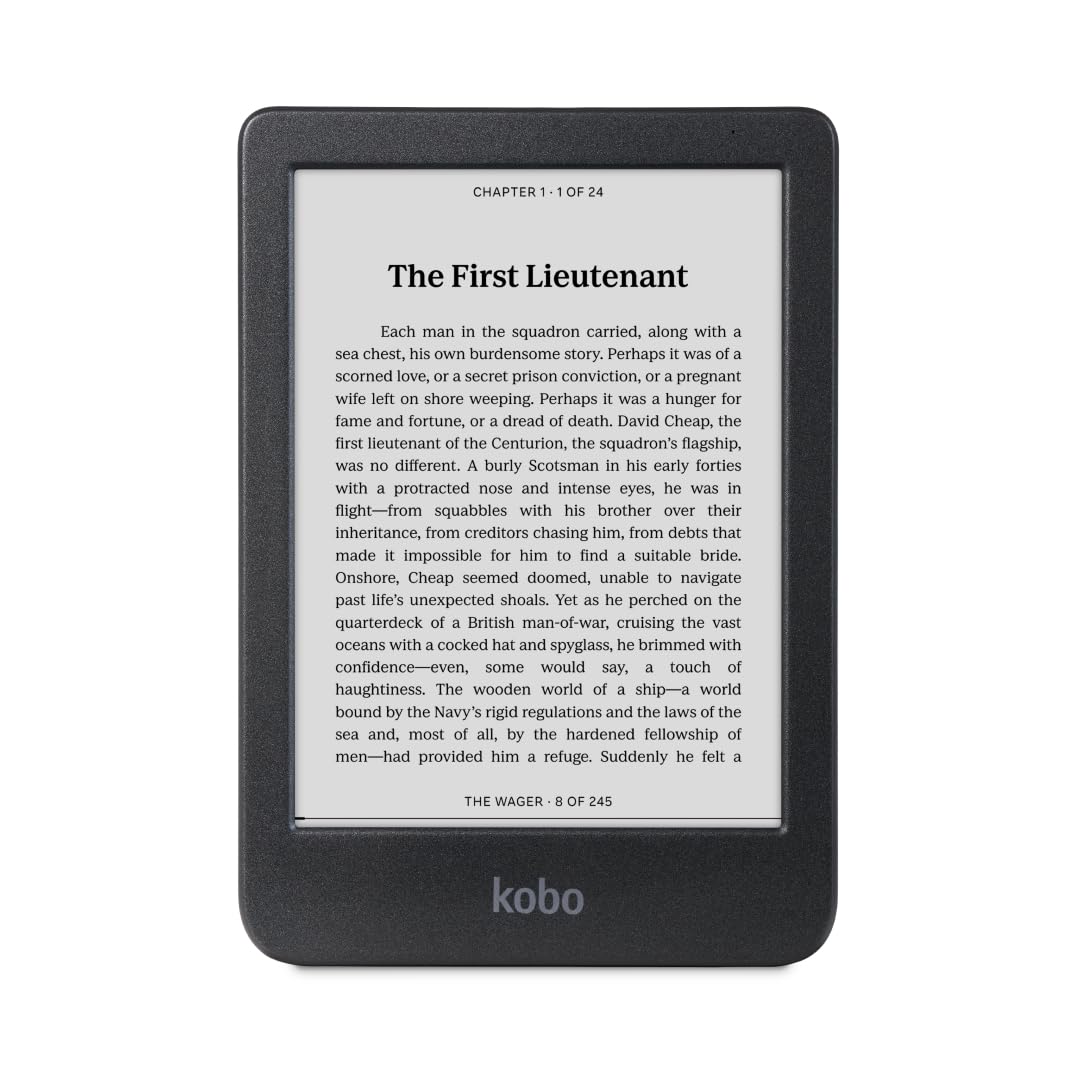 Kobo 6 Inches N365-TP-BK-S-EP 1072x1448 E Ink eReader