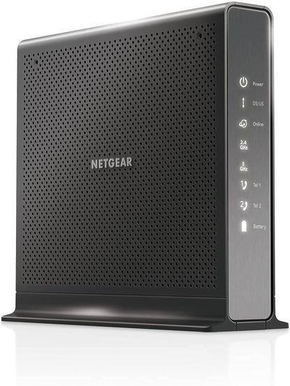 NETGEAR C7100V-100NAS Nighthawk AC1900 WiFi Cable Modem Router, Dual-Band, 1900 Mbps, DOCSIS 3.0