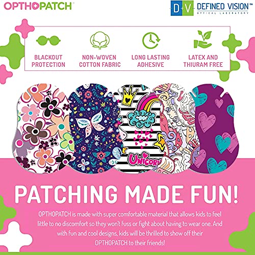 OPTHOPATCH 83mm X 57mm SG-40-2 Medical Eye Patches for Treatment of Amblyopia and Strabismus, 40 Count