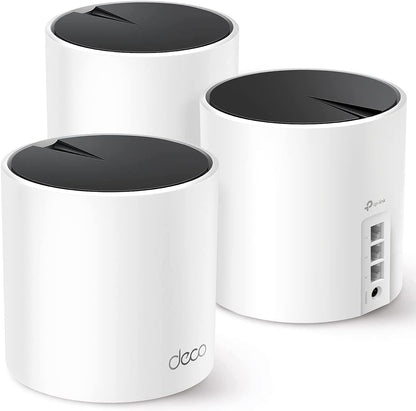 TP-Link Deco X55(3-Pack) AX3000 WiFi 6 Mesh System - Covers Up to 6500 Sq.Ft, 3 Gigabit Ethernet Ports, WPA3 Security