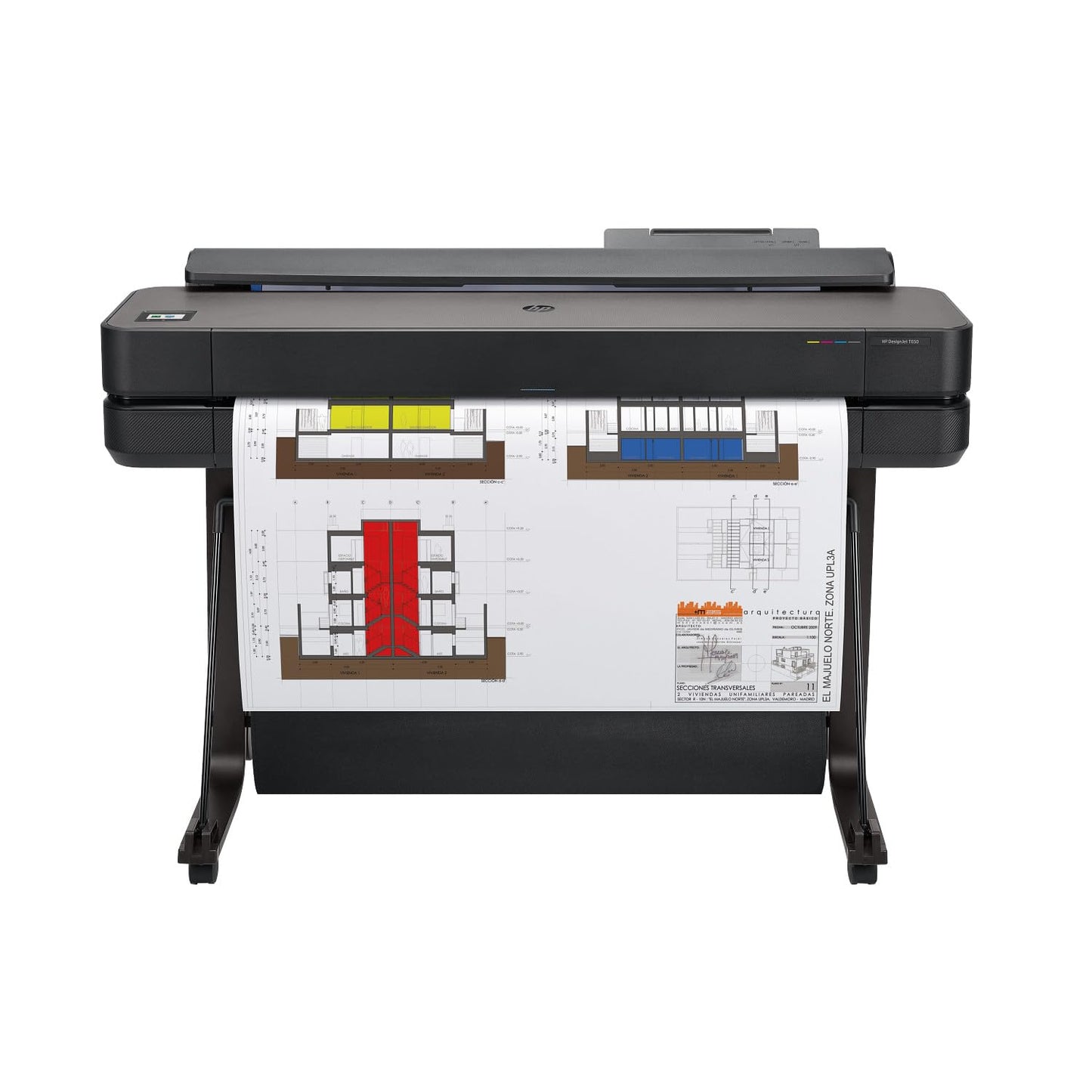 HP 36-inch DesignJet T650 Inkjet Plotter Printer with Wireless Capability and Auto Document Feeder