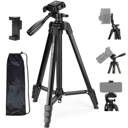 NEEWER 57.5 Inches TP53 Black Aluminum Tripod