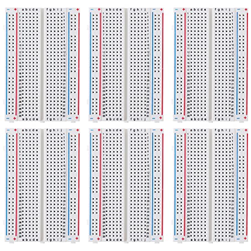 Deyue 400 Pin Solderless Breadboard Kit - 6 PC Set for Electronic Prototyping
