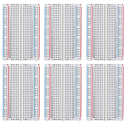 Deyue 400 Pin Solderless Breadboard Kit - 6 PC Set for Electronic Prototyping