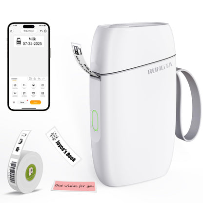 Rongta 14mm R5 Label Maker Machine 203dpi Monochrome Wireless Thermal Printer
