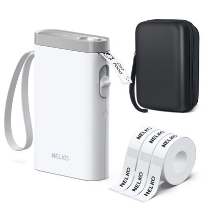 Nelko P21 Thermal Label Printer Bluetooth 203 DPI Monochrome Labels White
