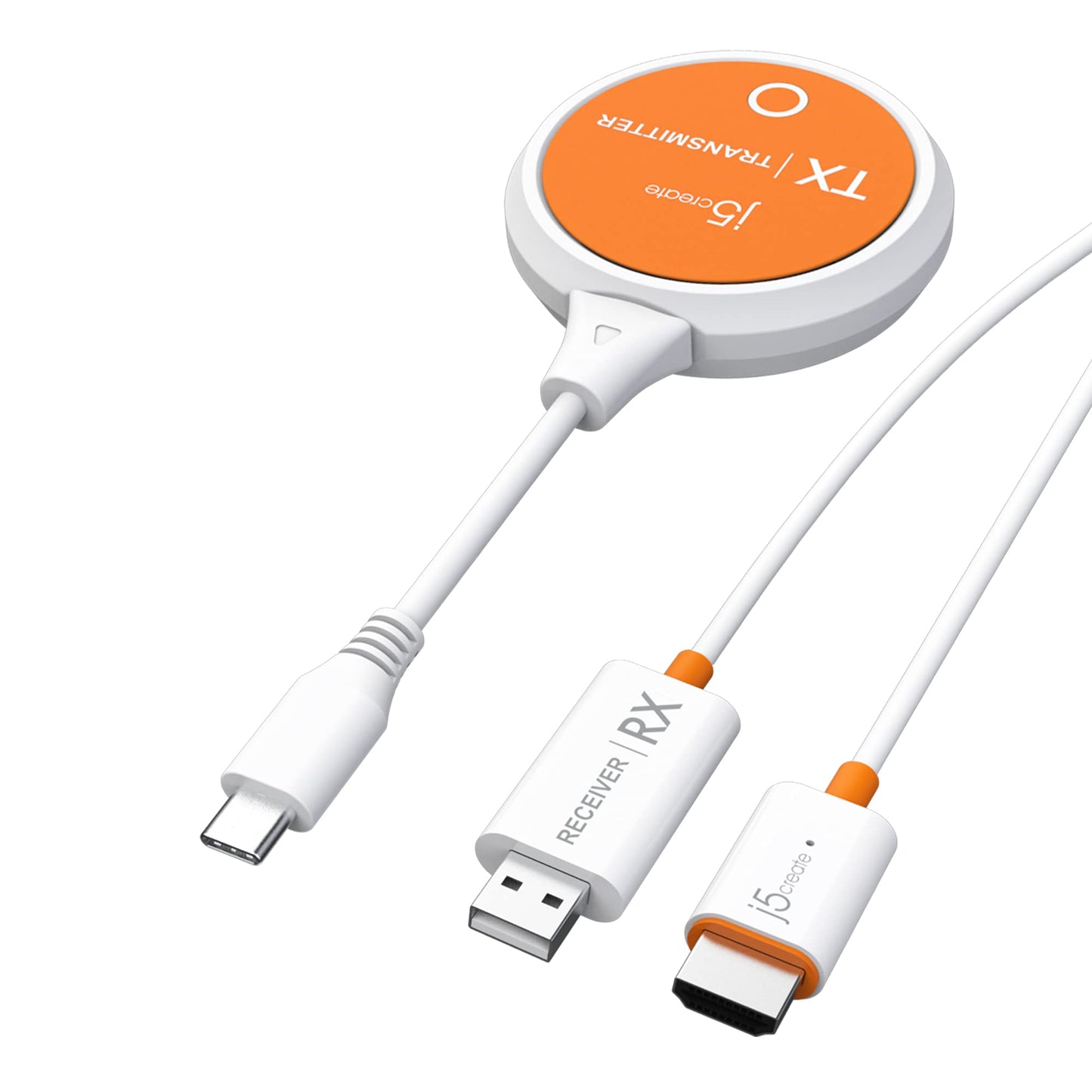 j5create JVAW62 1080p USB-C to HDMI Compact Wireless Display Transmitter and Receiver