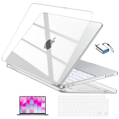 EooCoo MacBook Neo Case 13 Inch A3404 A18 Pro Chip Crystal Clear Hard Shell with Keyboard Cover & Screen Protector