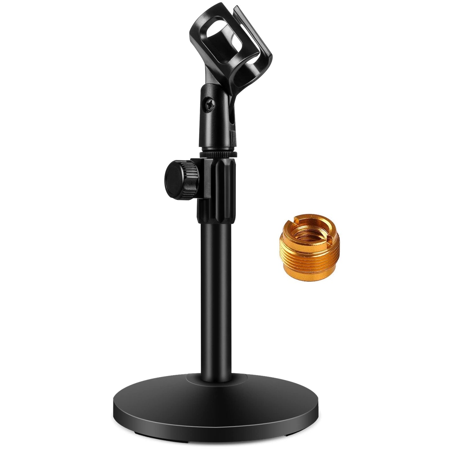 InnoGear 1.0 Count MS130 Adjustable Desktop Microphone Stand 5.12" Base 3/8" to 5/8" Screw