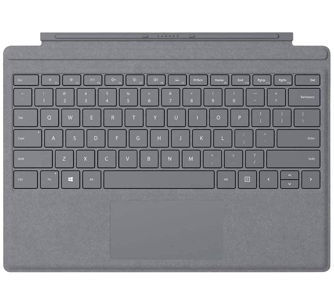Microsoft Surface Pro Signature Type Cover - Model FFQ-00141 - Platinum - QWERTY - Tablet Accessories