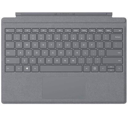 Microsoft Surface Pro Signature Type Cover - Model FFQ-00141 - Platinum - QWERTY - Tablet Accessories