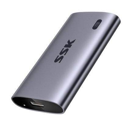 SSK 1TB SD600 External Solid State Drive, USB 3.2 Gen 2x2, 2000MB/s Read/Write Speed, M2 Form Factor, 2.5" Aluminum Case