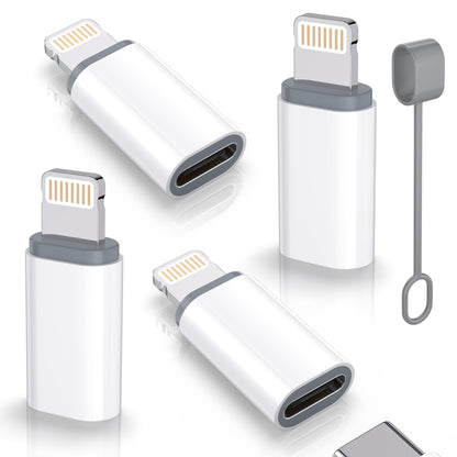 Thousover 4 Pack USB Type C to Lightning Adapter FA02