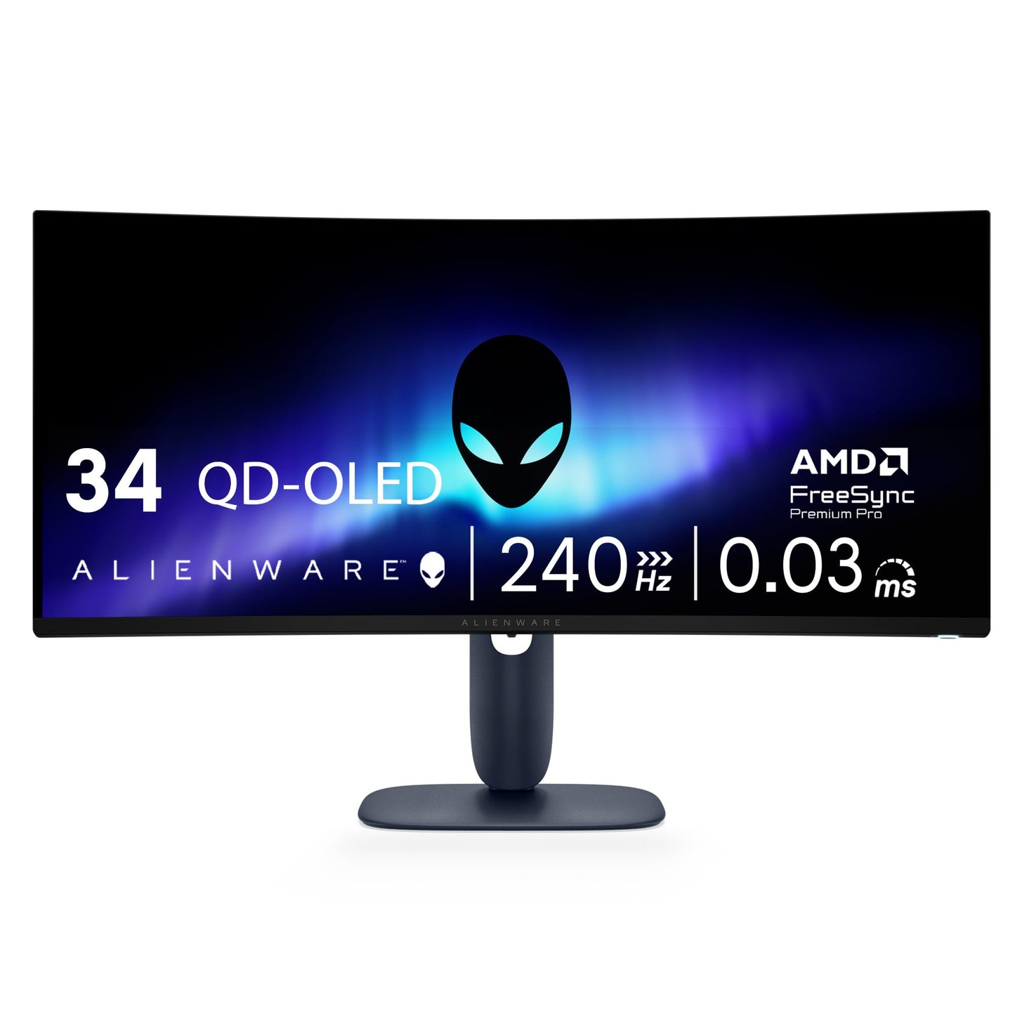 Alienware 34.2 Inch AW3425DW 3440 x 1440 240 Hz OLED Monitor