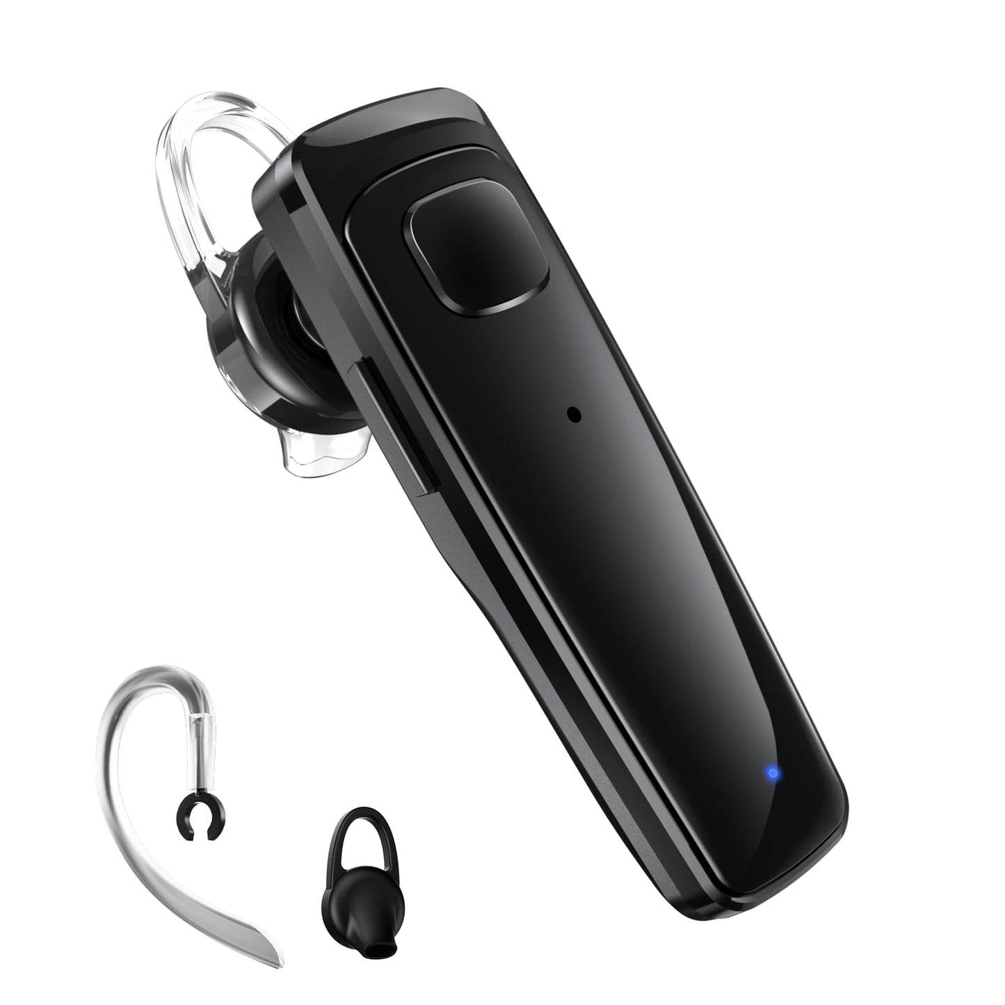 HiHiniu S525 Bluetooth 5.3 Single Ear Headset with 16 Hours Talk Time, Environmental Noise Cancellation and Dual Microphone