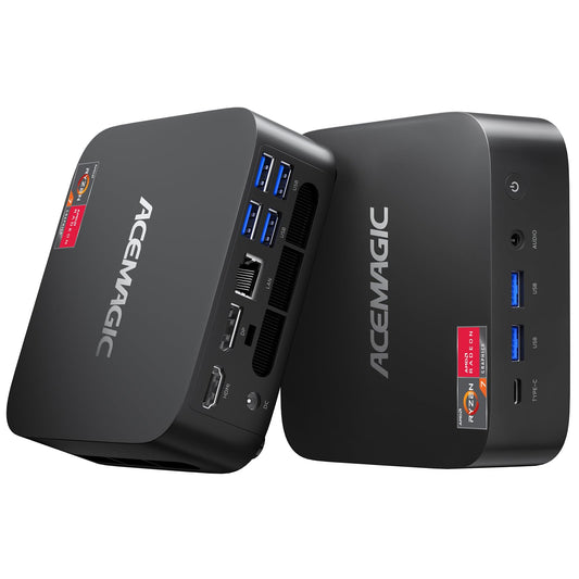 ACEMAGICIAN K1 Mini PC Ryzen 7 7735HS 24GB LPDDR5 512GB SSD Mini Computer 3840x2160 4K Triple Display