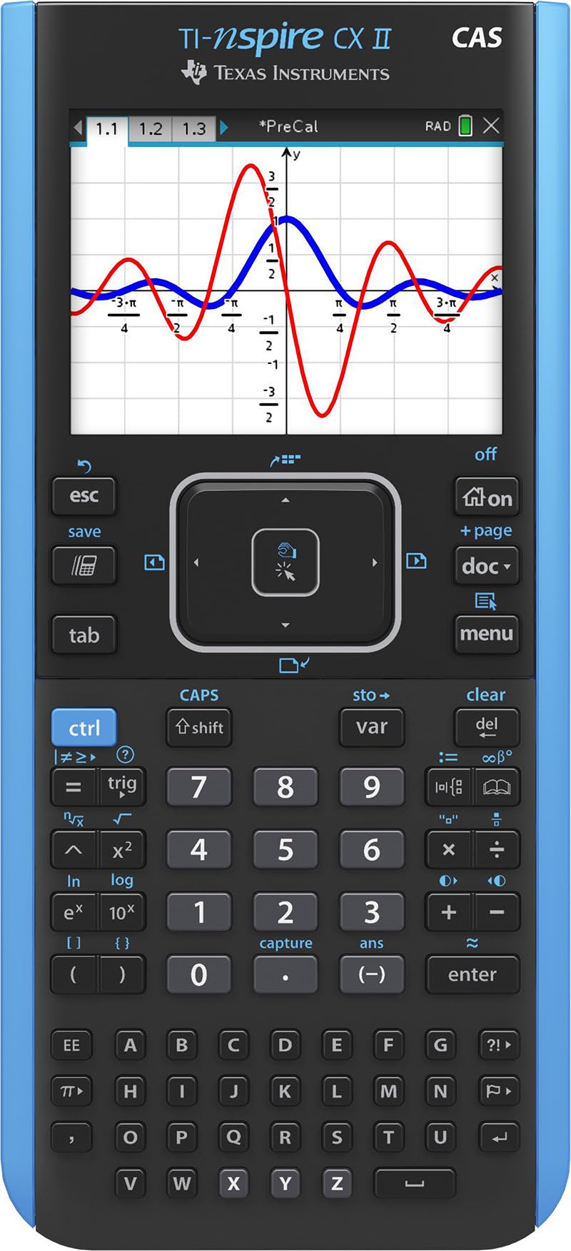 Texas Instruments 3.5 Inches TI-Nspire CX II CAS LCD Graphing Calculator
