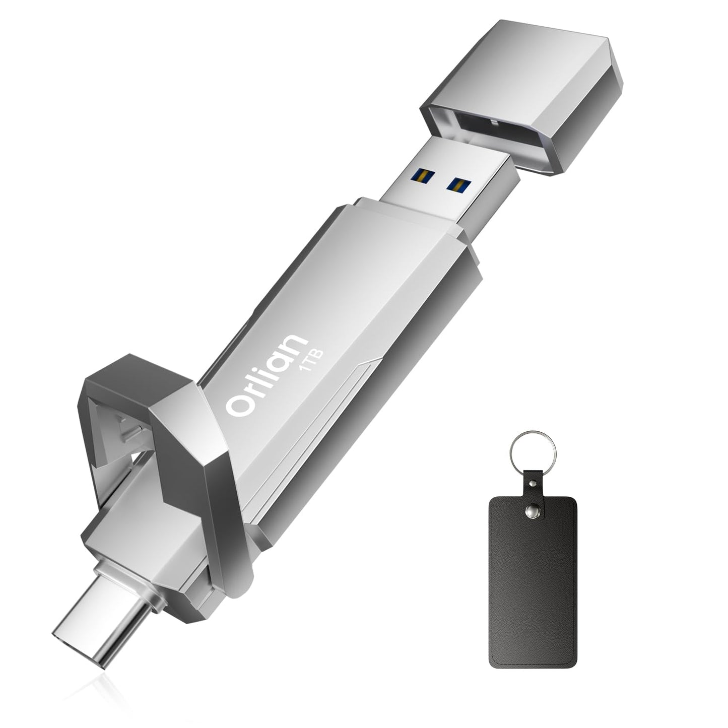 Orlian 1TB Portable SSD USB Solid State Drive Up to 1000MB/s USB 3.2 Gen 2 Dual Type C/USB A