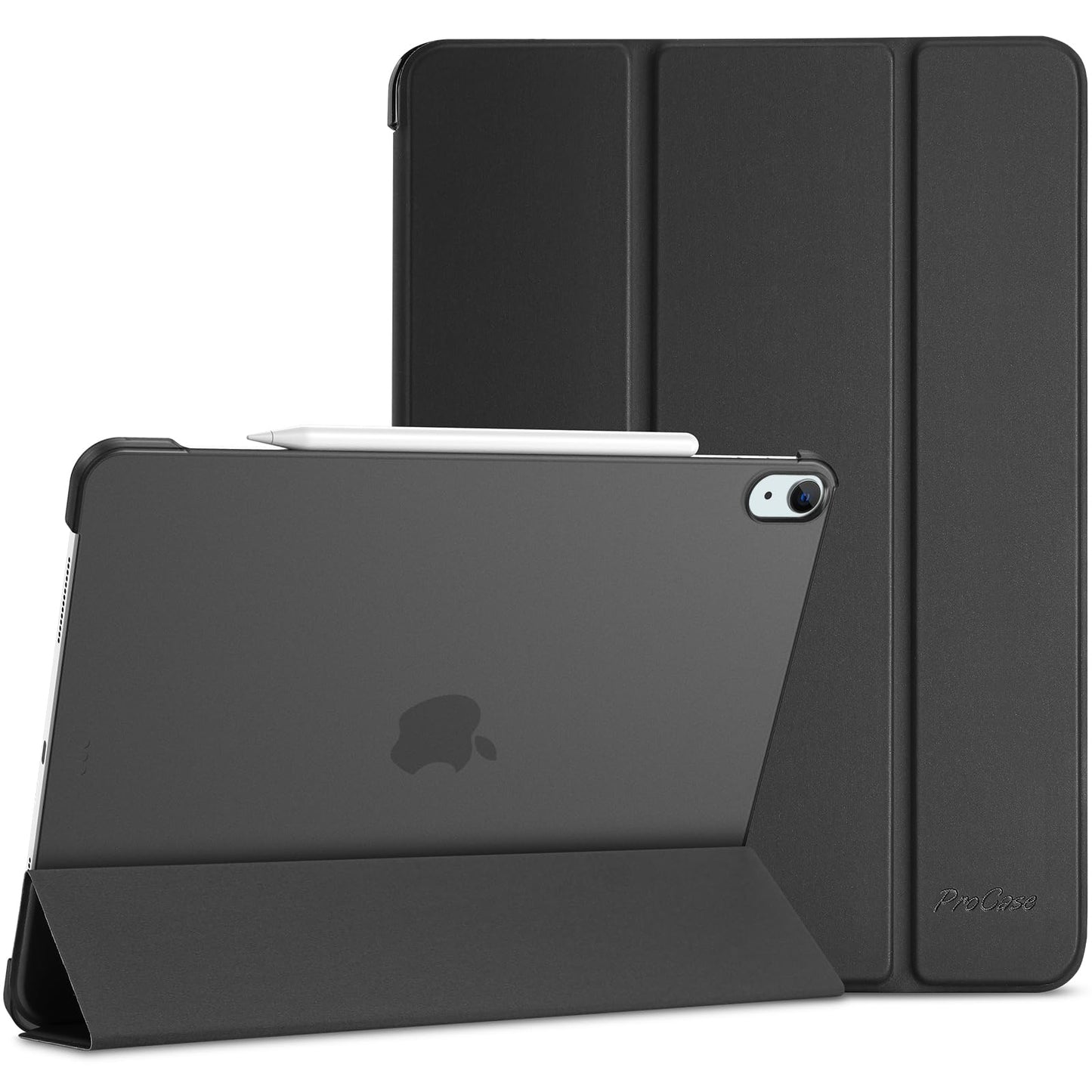 ProCase iPad Air Case 13-Inch M4/M3/M2 (2026/2025/2024) Translucent Hard Shell Black